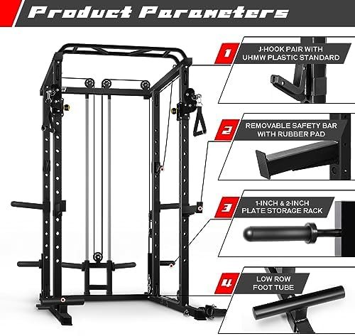 RitFit Power Cage with Optional LAT PullDown/Cable Crossover...