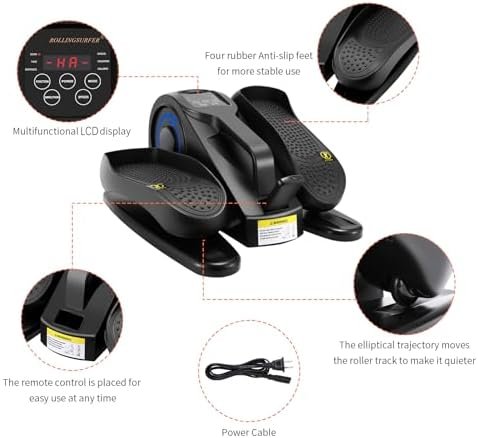 Under Desk Elliptical Machine, Adjustable Speeds Elliptical ...