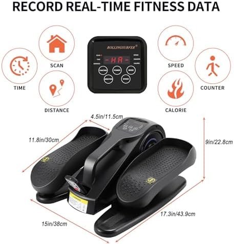 Under Desk Elliptical Machine, Adjustable Speeds Elliptical ...