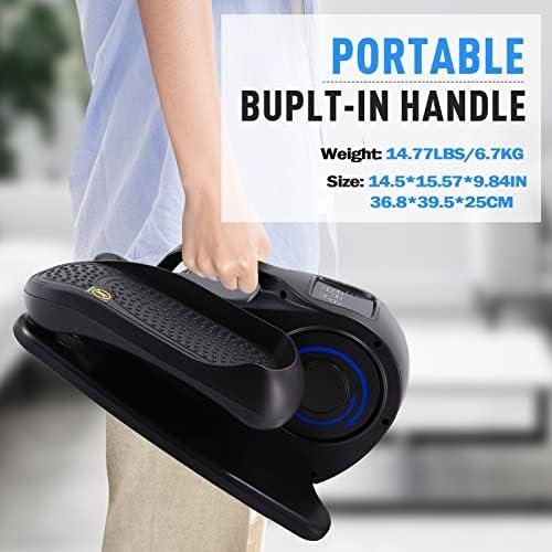 Under Desk Elliptical Machine, Adjustable Speeds Elliptical ...