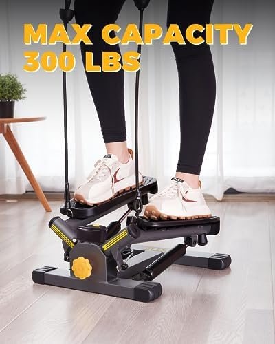 Twist Stepper with Resistance Bands, Stepper Machine with 30...