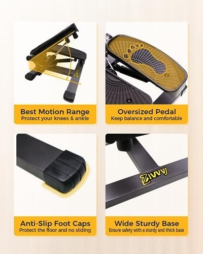 Twist Stepper with Resistance Bands, Stepper Machine with 30...