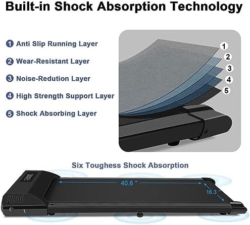 SATHER Walking Pad Treadmill 2 in 1, 3.0/2.5HP Under Desk Tr...