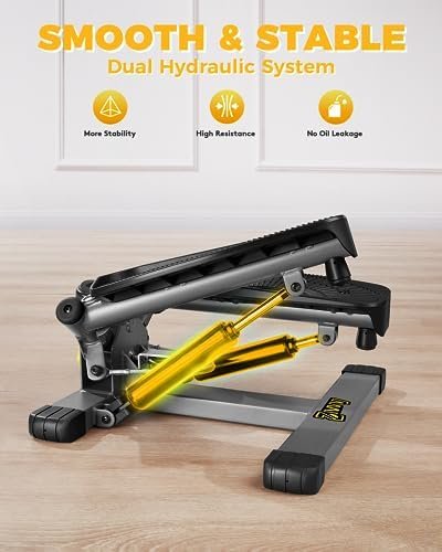 Twist Stepper with Resistance Bands, Stepper Machine with 30...