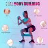 Fabric Resistance Bands, 3 Level Non-Slip Exercise Booty Ban...