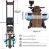 Water Rowing Machine for Home Gym Fitness, Classic Wood Rowe...