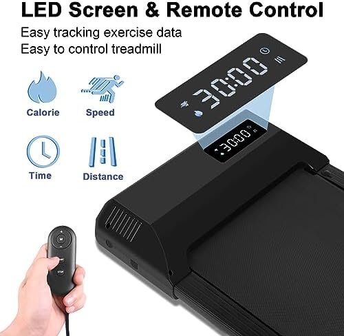 SATHER Walking Pad Treadmill 2 in 1, 3.0/2.5HP Under Desk Tr...