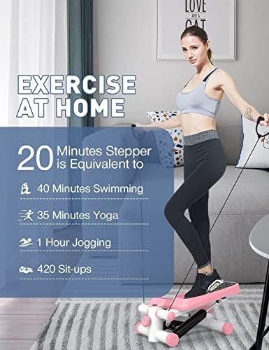 Stepper, Mini Stair Steppers with Resistance Bands, Aerobic ...