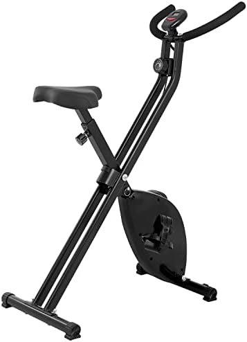 PayLessHere Exercise Bike Foldable Stationary Bike with 8 Le...