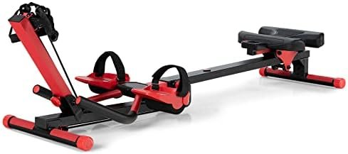 Goplus 4 in 1 Folding Rowing Machine, AB Crunch Workout Mach...