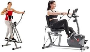Sunny Health & Fitness SF-E902 Air Walk Trainer Elliptical M...
