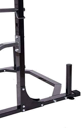 Body Champ Power Rack System Adjustable Squat Rack Weight an...