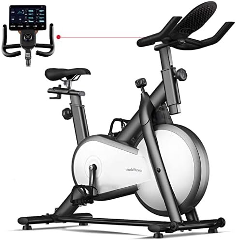 mobifitness Exercise Bike for Home I Indoor Stationary Bluet...
