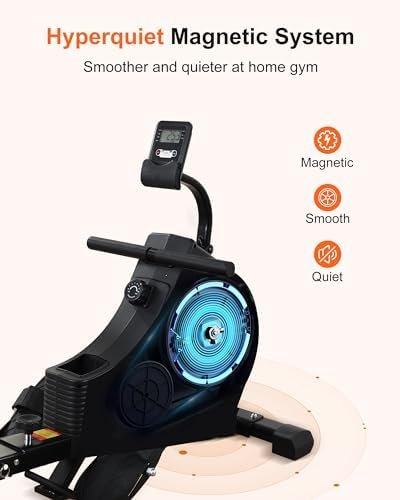 ECHANFIT Rowing Machine with Optional LCD/Backlight/Electron...