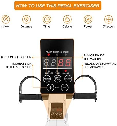 TODO Under Desk Bike Pedal Exerciser, Motorized Mini Exercis...
