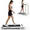 GOYOUTH 2 in 1 Under Desk Electric Treadmill Motorized Exerc...