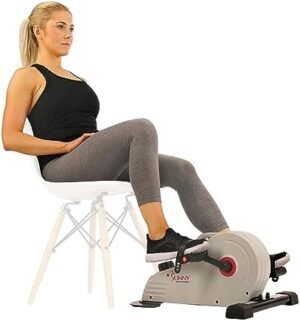 Sunny Health & Fitness Dual Function Magnetic Under Desk Ped...