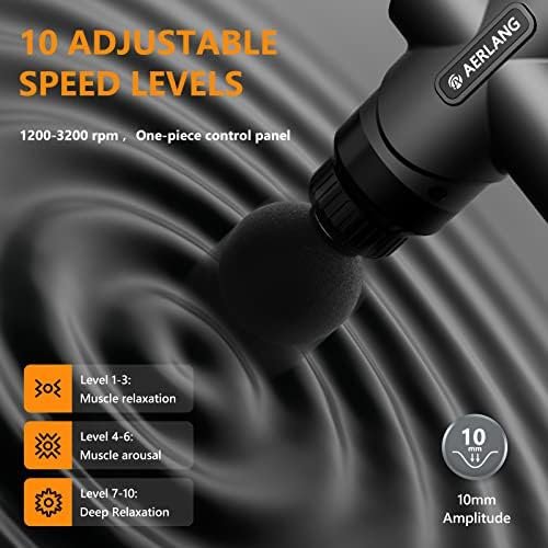 AERLANG Mini Massage Gun-Black，Muscle Deep Tissue Massager G...