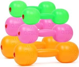 Kids Plastic Weight Set Dumbbells Set for toddlers | Barbell...