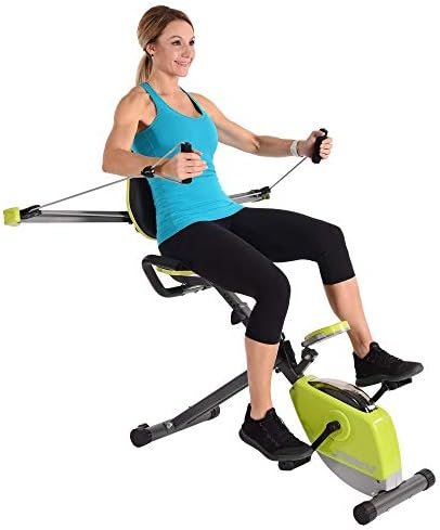 Stamina Wonder Exercise Bike with Upper Body Workout - Folda...