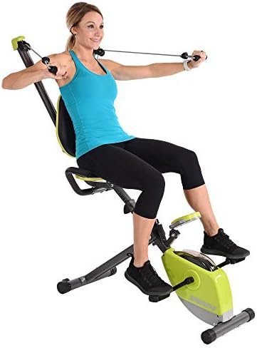 Stamina Wonder Exercise Bike with Upper Body Workout - Folda...