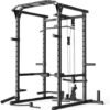 Power Cage, Power Rack with LAT Pulldown, Multi-Functional S...