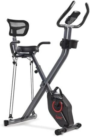 Sunny Health & Fitness Foldable Magnetic Stationary Exercise...