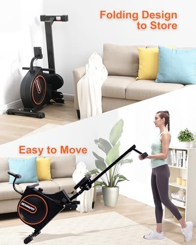 ECHANFIT Rowing Machine with Optional LCD/Backlight/Electron...