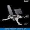 Weight Bench, 7-Position Adjustable Multi-Position Full-Body...