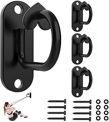 4PCS Wall Mount Workout Anchors, Resistance Bands Wall Ancho...