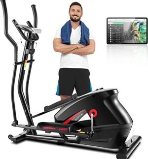 FUNMILY Elliptical Machine for Home Use with Smart App, 10-L...