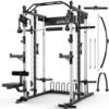 Power Cage Height Adjustable Squat Rack Home Gym Power Tower...