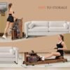 Water Rowing Machine for Home Use, Classic Solid Wood Rower ...
