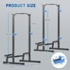 JX FITNESS Squat Rack Cage with Pull Up Bar,Adjustable Power...