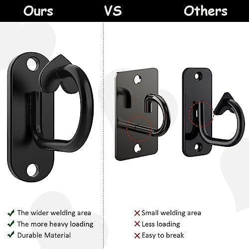 4PCS Wall Mount Workout Anchors, Resistance Bands Wall Ancho...