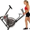 Sunny Health & Fitness Air Bike Fan Exercise Bike with Digit...