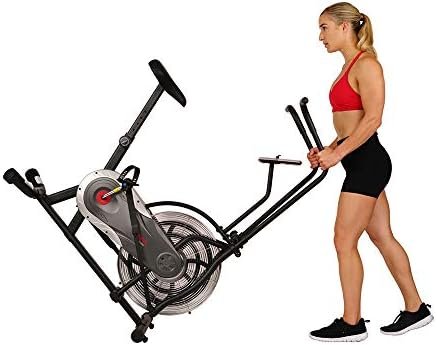 Sunny Health & Fitness Air Bike Fan Exercise Bike with Digit...
