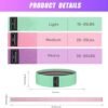 Fabric Resistance Bands Set,Exercise Bands for Legs and Boot...