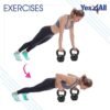 Yes4All Kettlebell Weight Sets Adjustable Kettlebell Strengt...