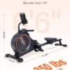 ECHANFIT Rowing Machine with Optional LCD/Backlight/Electron...