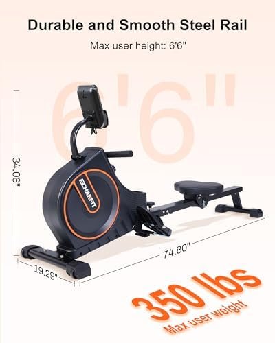 ECHANFIT Rowing Machine with Optional LCD/Backlight/Electron...