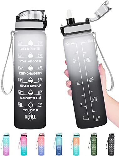 Enerbone 32 OZ Water Bottle, Leakproof BPA & Toxic Free, Mot...