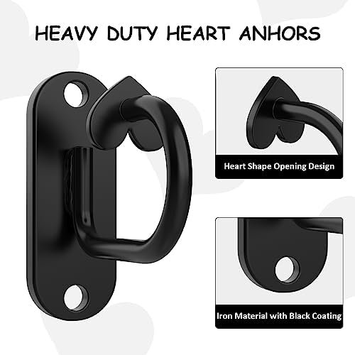 4PCS Wall Mount Workout Anchors, Resistance Bands Wall Ancho...