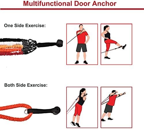 11 PCS Resistance Bands Set, Exercise Tubes 63 inchs, Workou...