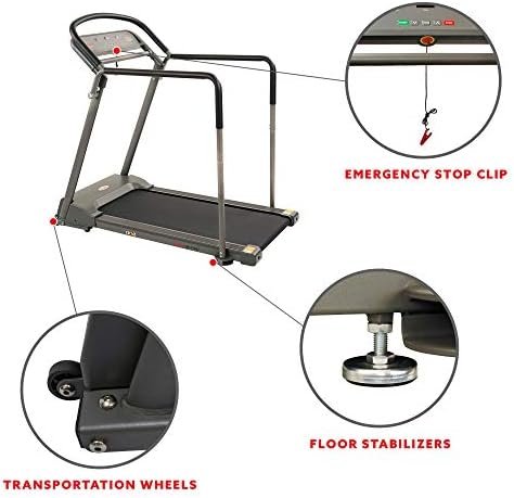 Sunny Health & Fitness Endurance Cardio Running Walking Trea...