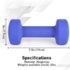 JBM Neoprene Dumbbell Pairs, 2-8lbs Hand Weight Set of 2 Non...