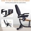 ECHANFIT Recumbent Exercise Bike with Pulse Sensor, 16 Level...
