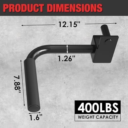 Mikolo Dip Bar Attachment for Squat Rack, Fit 2.36” x 2.36” ...