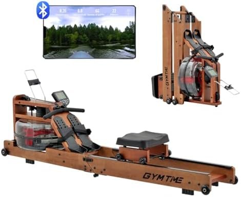 Water Rowing Machine for Home Use, Classic Solid Wood Rower ...