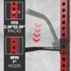 Mikolo Dip Bar Attachment for Squat Rack, Fit 2.36” x 2.36” ...